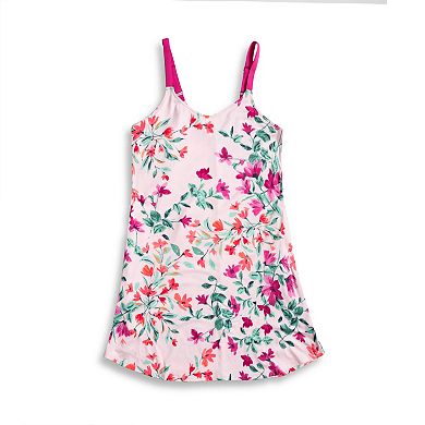 Women's Lilac+London Print Chemise Mini Dress