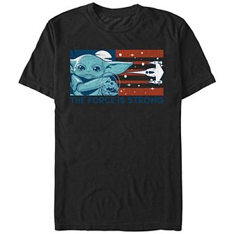 Men's The Mandalorian The Force Is Strong Americana Graphic Tee