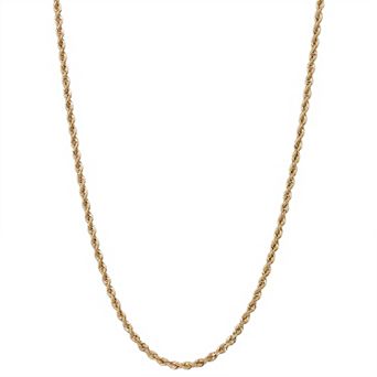 Charming Girl Kids' 10k Gold Rope Chain Necklace