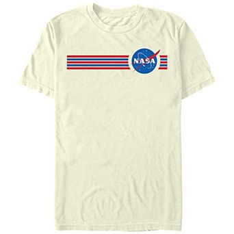 Men's NASA Stripes Logo Graphic Tee