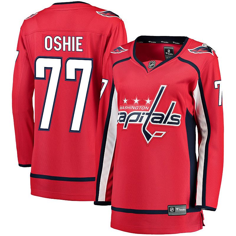 Women's Fanatics TJ Oshie Red Washington Capitals Breakaway Player Jersey, 