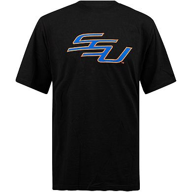 Men's FISLL Black Savannah State Tigers Applique T-Shirt