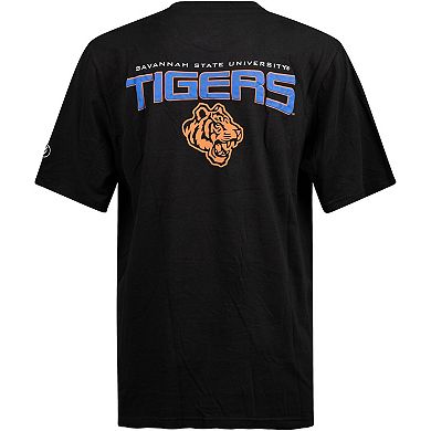 Men's FISLL Black Savannah State Tigers Applique T-Shirt