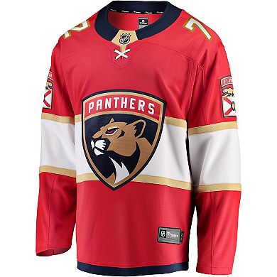 Men's Fanatics Branded Sergei Bobrovsky Red Florida Panthers Breakaway Player Jersey