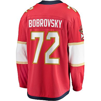 Men's Fanatics Branded Sergei Bobrovsky Red Florida Panthers Breakaway Player Jersey