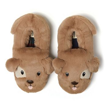 Dearfoams Critter Adult Closed Back Slippers