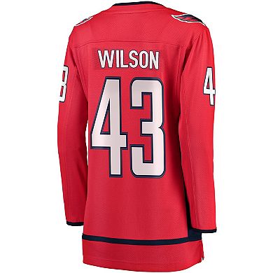 Women's Fanatics Tom Wilson Red Washington Capitals Breakaway Player Jersey