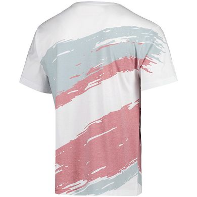 Men's Mitchell & Ness White Texas Southern Tigers Paintbrush Sublimated T-Shirt