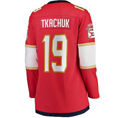 Women's Fanatics Branded Matthew Tkachuk Red Florida Panthers Home Breakaway Player Jersey