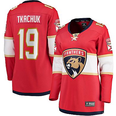 Women's Fanatics Branded Matthew Tkachuk Red Florida Panthers Home Breakaway Player Jersey