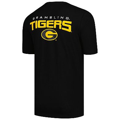 Men's FISLL Black Grambling Tigers Applique T-Shirt