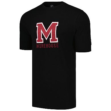 Men's FISLL Black Morehouse Maroon Tigers Applique T-Shirt