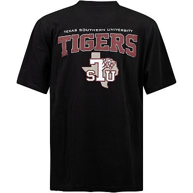 Men's FISLL Black Texas Southern Tigers Applique T-Shirt