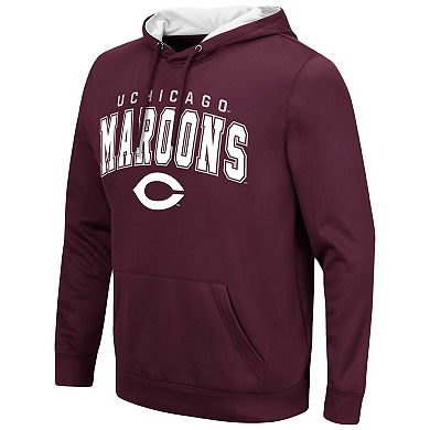Men's Colosseum Maroon UChicago Maroons Resistance Pullover Hoodie