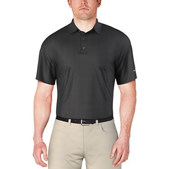 Men's Grand Slam Printed Plaid Golf Polo Shirt