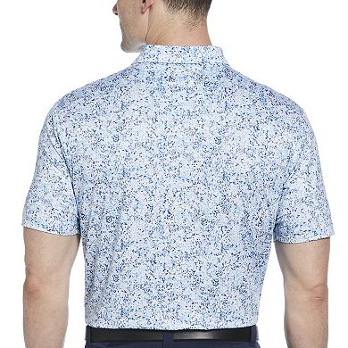 Men's Grand Slam Short Sleeve Paint Splatter Golf Polo