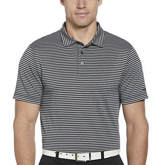 Men's Grand Slam Grand Slam Heather Stripe Short Sleeve Slim Fit Golf Polo Shirt