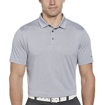 Men's Grand Slam Grand Slam Heather Stripe Short Sleeve Slim Fit Golf Polo Shirt