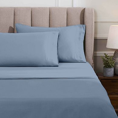 SUPERIOR Egyptian Cotton 1500 Thread Count Solid 4-pc Sheet Set