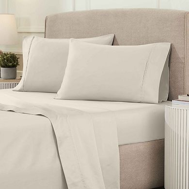 SUPERIOR Egyptian Cotton 1200 Thread Count Solid 4-pc. Deep Pocket Sheet Set