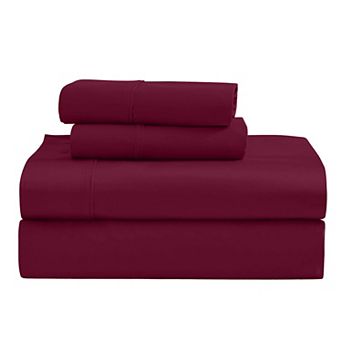 SUPERIOR Egyptian Cotton 1200 Thread Count Solid 4 pc Deep Pocket Sheet Set