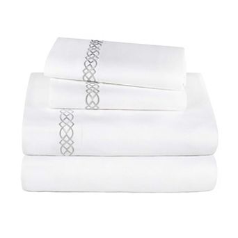 SUPERIOR Egyptian Cotton 1000 Thread Count 4 pc Deep Pocket Sheet Set with Pillowcases