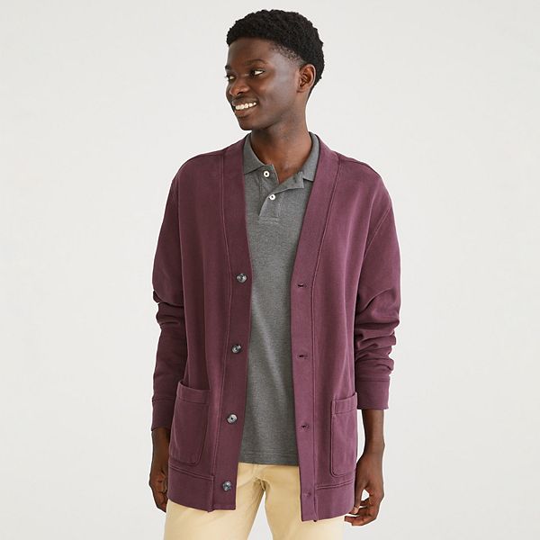 Men's Aeropostale Essential Fleece Button Front Cardigan
