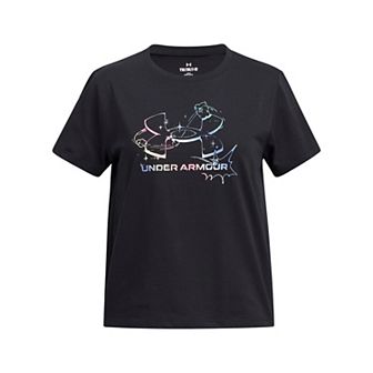 Girls 7-16 Under Armour Print Fill Logo Short Sleeve Tee