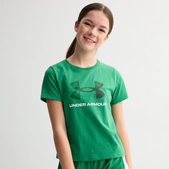 Girls 7-16 Under Armour Print Fill Logo Short Sleeve Tee