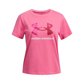 Girls 7-16 Under Armour Print Fill Logo Short Sleeve Tee