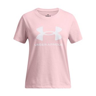 Girls 7-18 Under Armour Center Front Big Logo Graphic Tee