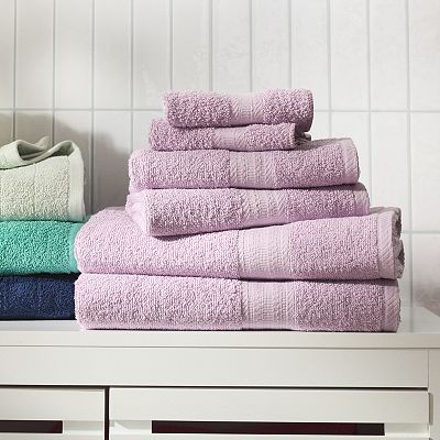 The Big One 6 Piece Bath Towel Hand Towel Washcloth Set