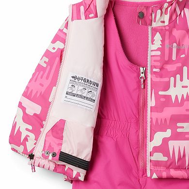 Toddler Girl Columbia Frosty Slope II OUTGROWN Heavyweight Jacket & Bib Snowpants Set