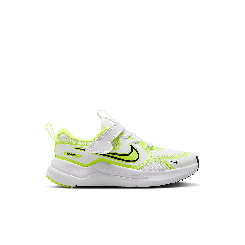 Nike Cosmic Runner Little Kids' Running Shoes, Boy's, Size: 13, White Black Volt