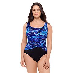 Plus Size One Piece Swimsuit Shop Warm Weather Swimwear Kohl s