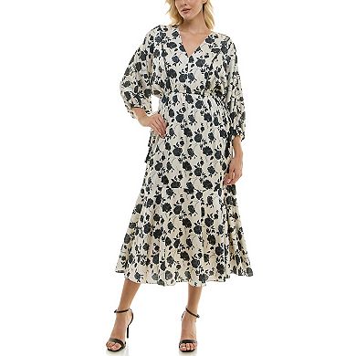 Women's Taylor Blouson Satin Midi Dress