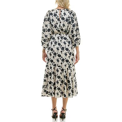 Women's Taylor Blouson Satin Midi Dress