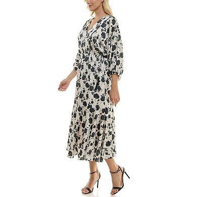 Women's Taylor Blouson Satin Midi Dress