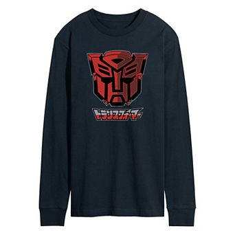 Men's Transformers Autobot Comic Style Long Sleeve Graphic Tee