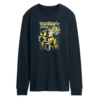 Men's Transformers Bumblebee Long Sleeve Graphic Tee