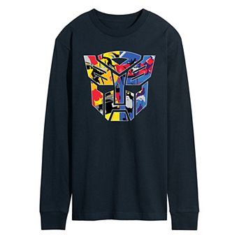 Men's Transformers Logo Long Sleeve Graphic Tee