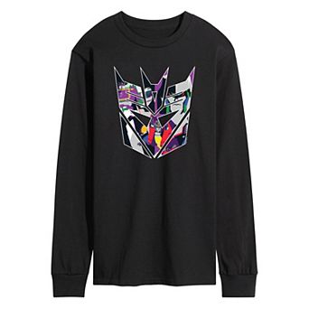 Men's Transformers Decepticon Logo Long Sleeve Graphic Tee