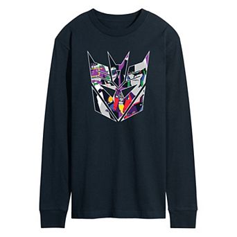Men's Transformers Decepticon Logo Long Sleeve Graphic Tee