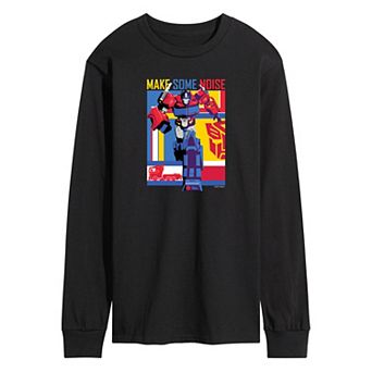 Men's Transformers Make Some Noise Long Sleeve Graphic Tee