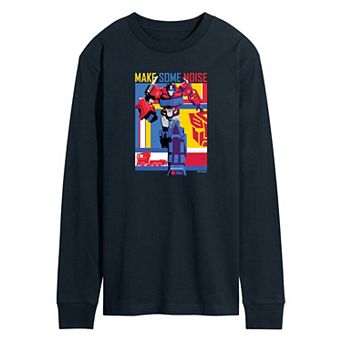 Men's Transformers Make Some Noise Long Sleeve Graphic Tee