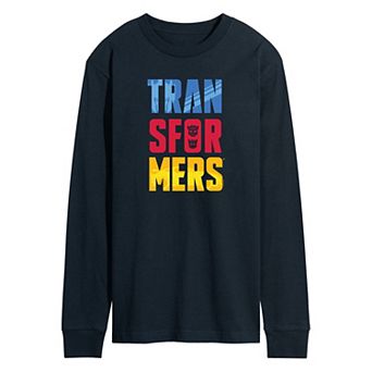 Men's Transformers Logo Long Sleeve Graphic Tee
