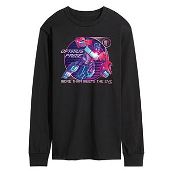 Men's Transformers Optimus Prime Verse Badge Long Sleeve Graphic Tee