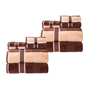 Lavish Home 12 pc Cotton Towel Set