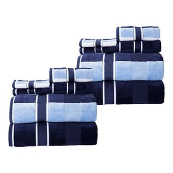 Lavish Home 12 pc Cotton Towel Set