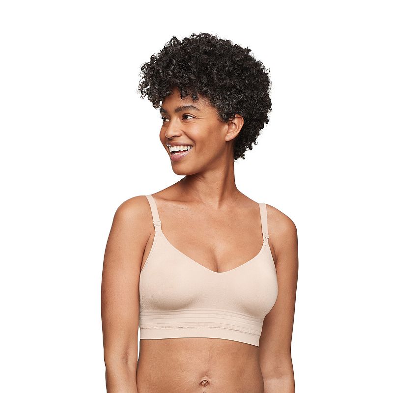 Warners Easy Does It Allover Smoothing Seamless Longline Bra RM5501A, Women's, Size: XXL, Butterscotch
